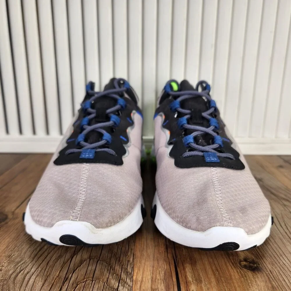 Nike React Element 55 SE Running Shoes Mens Sz 8.5 Pumice Silver Volt CI3831-200